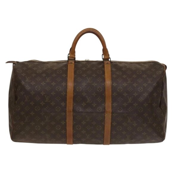 LOUIS VUITTON Monogram Keepall 60 Boston Bag M41422 LV Auth 133562 - Picture 2 of 16